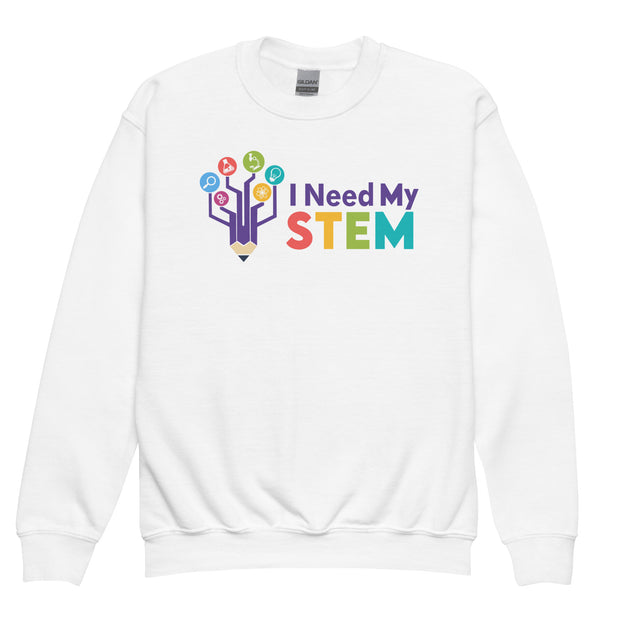 I NEED MY STEM Youth Crewneck Sweatshirt