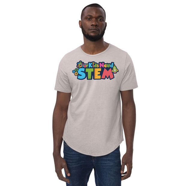 Our Kids Need Stem Men's Curved Hem T-Shirt